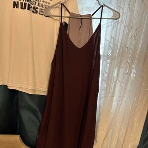 Tempted Burgundy Mini Dress